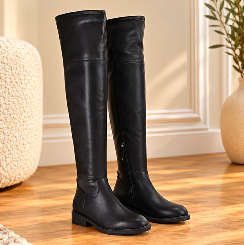 Women black knee high - women’s,