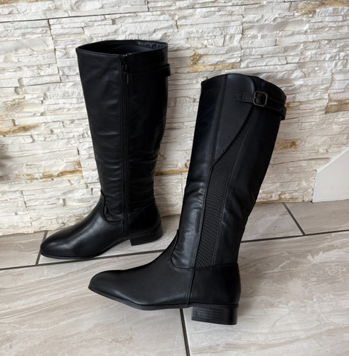 Womens black knee - black, boots