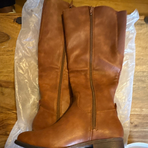 Women brown leather - women’s, knee