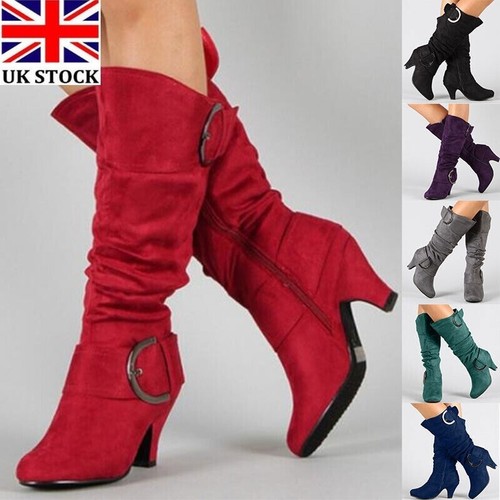 Womens ladies mid heel winter - ladies,