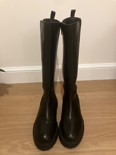 Black leather womens - , high