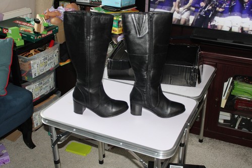 Ladies black knee high - ladies,