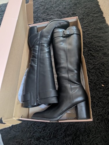 Womens black knee high boots - womens,