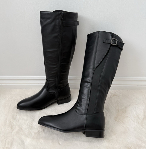 Women black knee high - knee,